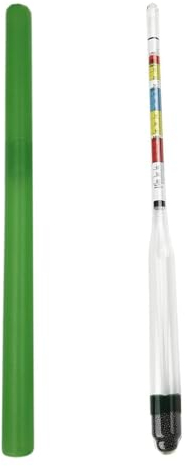 Gruvox Hydrometer for Home Brew Alcohol Meter Home Brew Equipment Wine Making Equipment Brewing Sugar Home Brew Equipment for Wine and Beer Making and Testing