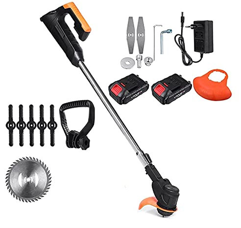 Désherbeur électrique, Coupe-Herbe sans Fil, Tondeuse à Gazon sans Fil, Longueur réglable, Outils de Coupe de Jardin, Outil de Coupe-Bordure (Batterie 42 V 1)
