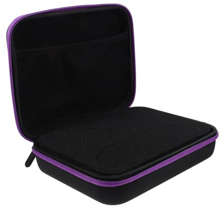 ibasenice Ballhalter Aufbewahrungsetui Mit 6 Fächern Leichtes Zubehör Tasche Für Reisen Und Zuhause Stoßgeschützt Und Tragbar Violetter Rand
