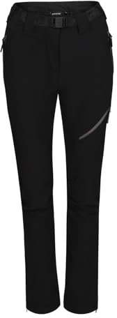 Alpine PRO VEREFA Damen Wanderhose, Winterhose, Warme Hose, Outdoor Hose, Freizeithose, Trekkinghose, Sporthose, Reflektierender Druck, Taschen mit Reißverschluss, Flexibles Material, Thermohose