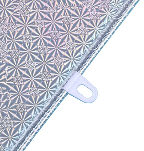 Thermorollo Verdunkelungsrollo Grau ， Temporäre Rollos, leichte Rollos ohne Bohren, for Zuhause/Studio/Hotel/Reisen(40x60cm/15.7x23.6in)