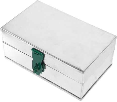 DOITOOL Metal Tool Box Iron Sheet Tool Storage Box with Lock Ample Storage Space and Easy Carry Handle for Hardware Organiser