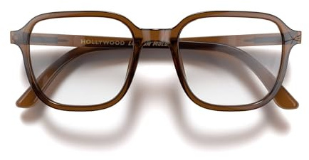 LONDON MOLE® Hollywood blaulichtschutzbrille | Coole quadratische blaue blocker | Antiaugenbelastung für bildschirme | Herren damen unisex | Federscharniere