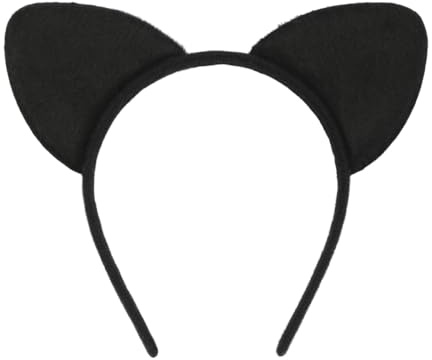 Kattöron diadem, kattöron pannband för barn vuxna kattkostym tillbehör, kattöron pannband, katter kostym hårsmycke djur hårband för flickor kvinnor karneval party cosplay
