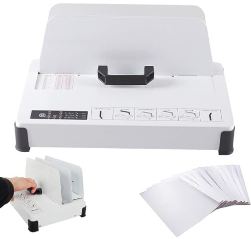 Naturalpowev Thermobindemaschine, 500 Blatt Kapazität, Buchbindematerial, 3 Stufen, Zeiteinstellung, Bindemaschine, A3 (Kurze Kante)/A4/A5/A6, Dokument-Wärmebinder
