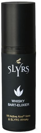 SLYRS x Aloe Vera Tratz Bart-Elixier – natürliche Bartpflege mit Aloe Vera & Whisky-Duft – pflegendes Bartöl für Männer – geschmeidig & nicht fettend