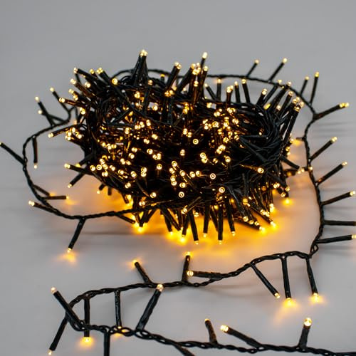 Weihnachts Lichterkette 11m Soft Gold 500 LED | Für Außen, Mit Timer, Dimmbar, Mit Netzstecker, Outdoor Weihnachtsdeko
