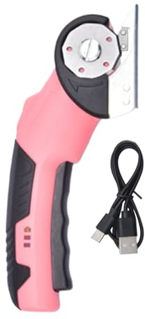 Cutter Électrique pour Carton,Découpeur Rotatif Puissant avec Verrou de Sécurité et LED - Ciseaux Électriques de Précision pour Industrie, Menuiserie, Carton, Cuisine, Garage,Tissus, Moquette