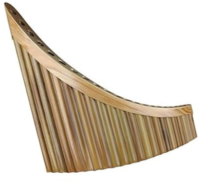 Panflöte 22 Pfeifen C-Dur-Panflöte Aus Natürlichem Braunem Material(22-LEFT-C)