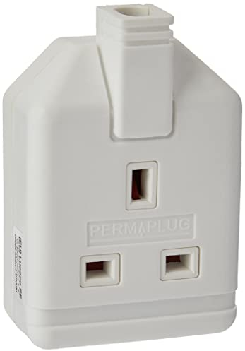 Masterplug Heavy Duty Single Socket Trailing Socket, without Plug and Cable, White