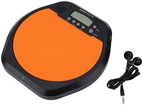 Elektronisches Trommel Pad mit LCD-Display und Metronom für Schlagzeuger Training, Drum Machine inklusive Kopfhörer als Übungswerkzeug