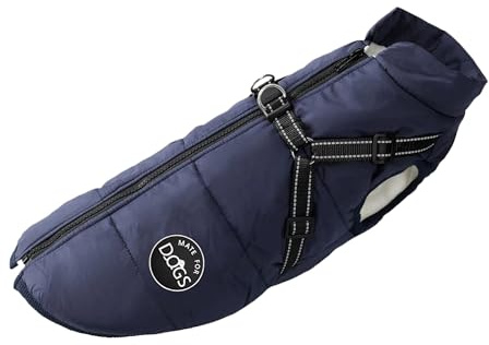 MATE FOR DOGS Hundejacke Laika, Winterweste gefüttert, Geschirr