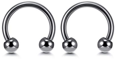 PiercingJak G23 Titan Piercing Schmuck Tragus Stud Barbells für Ohr Lippe Nase Augenbrauen Piercing Septum Knorpel Ring