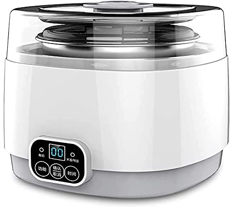 XIXIDIAN Maker de Yogur, máquina de Yogurt Multifuncional con colador, Control de Temporizador y Olla Interior de Acero Inoxidable, Panel táctil Inteligente