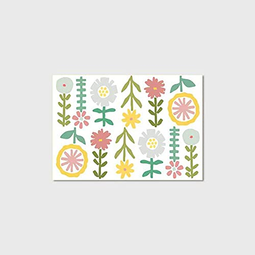 SRTJURFG Kinder-Teppich Kinderzimmer Spiel-Teppich Niedliche Cartoon-Blumen beige Farbe 200 x 300 cm