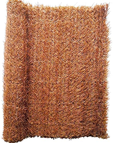 BONERVA Título Seto Artificial Decorativo con 36 Varillas por Metro para Patios, Balcones, Vallas y Jardines 85% Ocultación | Fácil instalación, sin Mantenimiento, Anti UV. (Marrón, 1x3 Metros)