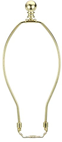 PATIKIL 10 Inch Lamp Harp Kit with Finial, 1 Set Gold Bracket Holder