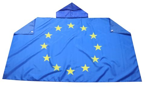 AZ FLAG Cape Europe 150x90 cm Européen Polyester Léger | Usage intérieur Cape de supporter bords cousus et finition légère
