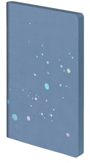 Nuuna Notizbuch A5 Surface M - Sublime, Recyceltes Denim blau | Dotted Journal | 3.5 mm Punktraster Grau | 176 nummerierte Seiten | 120 g Premium-Papier | made in Germany