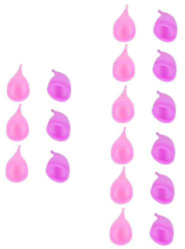 GLEAVI 18 Stk Silikonbecher Periodenbecher für Frauen menstruation Tampon-Alternativen weibliche Periodentasse weiches Gummi Ersatz Produkte Fräulein