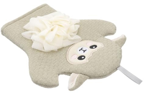 ibasenice 2stücke Junge Mädchen Cartoon Badetuch Tierdesign Waschhandschuh Für Sanfte Körperreinigung Leicht Und Tragbar Für Zuhause Und Reisen Bringt Spaß Bad