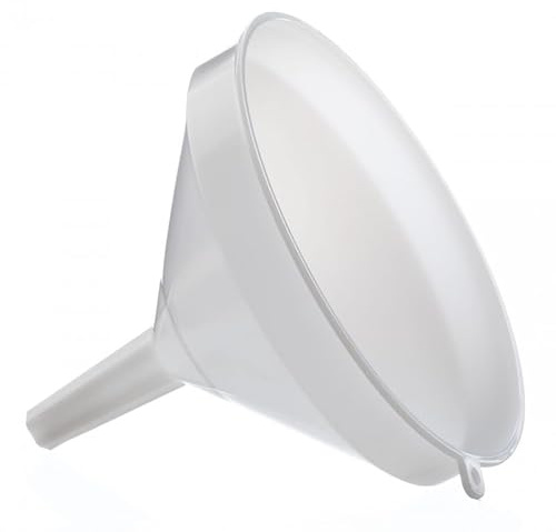 DIAH DO IT AT HOME 21cm Large Plastic Funnel for Demijohns & Brewing - High-Flow Design for Fast Liquid Transfer - Professional Food-Grade Tool for DIY Wine, Beer & Cider Makin