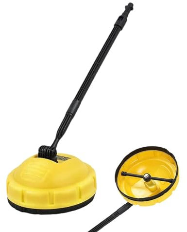 Flächenreiniger Für Hochdruckreiniger, Oberflächenbürste, Hochdruckreiniger-Oberflächenreinigungsbürste - Rotierende Reinigungsbürste Für Mehrere Oberflächen - Rotierende Bodenbürste Mit Langem Griff,