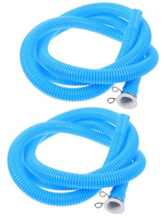 HOMOCONO 2pcs Pe Inlet Hoses for Washing Machine Air Conditioner Drain Water Supply Line Extension Hose Clamps for Quick Installation