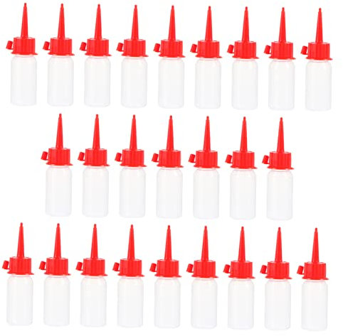 HOLIDYOYO 25stücke Applikatorflasche Mit Feiner Düse Pet-ölbehälter Für Maschinenöl Flüssigölbehälter Nähmaschinenölbehälter Geeignet Für Schmieröl Und Motoröl