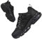 NIFOFISE Steel Toe Cap Trainers Men Women – Lightweight Safety Shoes, Non Slip Work Trainers, Breathable Industrial Sneakers, Comfortable Safety Boots for Construction & Everyday Work Black 44.5