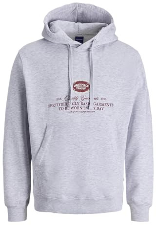 JACK & JONES Sweat Hood Ch Jorgreene Branding-Sudadera con Capucha para Hombre