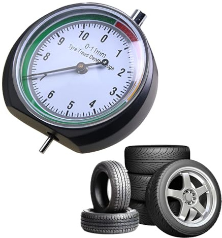 Medidor de profundidad de neumático para neumáticos con esfera en mm, medidor de profundidad de perfil de neumáticos, medidor de profundidad de neumático con inteligente, para motocicleta, coche
