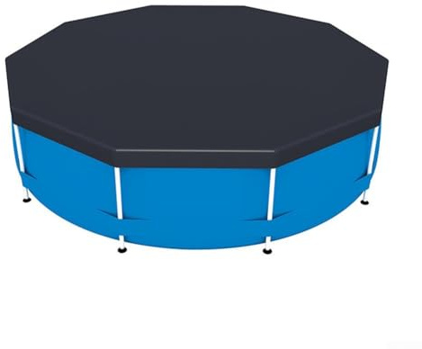 PVC-Abdeckung für runde Pools Zuverlässiger Schutz vor Witterungseinflüssen und Schmutz (457 cm)