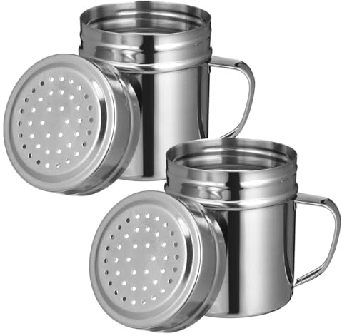 NOLITOY Saliera in acciaio inox con manico, grande capacità, con coperchio, antiruggine e lavabile in lavastoviglie, ideale per cucina, forno, ristorante