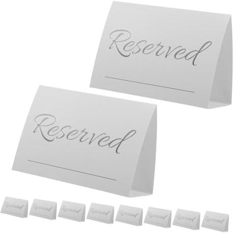 Housoutil 20piezas Tarjetas de Asientos para Bodas Letreros de Reserva Tarjetas de Lugar con Nombre para Fiestas y Recepciones Decoración de Mesas para Eventos de Boda