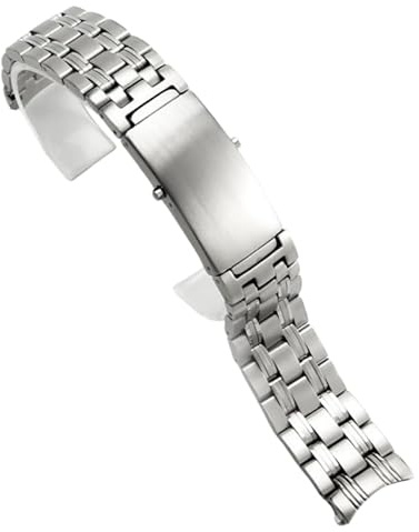 HiCycle2 Armbänder Ersatz für OMEGA SEAMASTER300 SPEEDMASTER DE VILLE Edelstahl Armband Armband (Silber, Neun-Baht, 18mm)