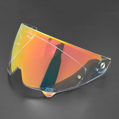 GHHVM Visiere Casque Moto pour RUROC Atlas 3.0 4.0, Visière Teintée Casque de Moto Accessoires de Remplacement, Anti-Rayures Protection Shield,Normal-B Aurora Red
