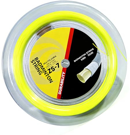 Cuerda de nailon de alta resistencia para raquetas de bádminton de 200 m de largo, alambre de alta elasticidad para mayor durabilidad y raquetas de bádminton