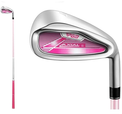 Barns högerhänt golfklubb #7/#S järn för ungdomsträning barn pojkar flickor längd 95–155 cm enkelklubbar golfjärn (rosa, #7, höjd 115–135)