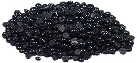 Tubayia 1000g Natürliches Wachs Bohnen Perlen Wachsperlen Wachsbohnen für Haarentfernung (Schwarz)