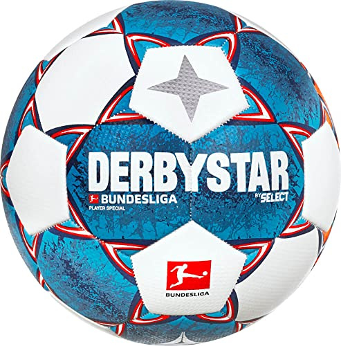 DERBYSTAR Bundesliga Fußballbälle Weiss Orange Blau 5