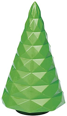 Martellato MA3012 X-Mas Schokoladenform aus Polycarbonat, transparent, mit 2 halben Diamantbaum-Hohlräumen