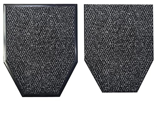 FCS Bathroom Tapis d'urinoir pour urinoir - Antidérapant - Tapis de Bain - Tapis absorbants pour urinoir - pour urinoir Masculin (Blanco : Gris)