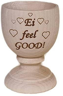 Dreambase Coquetier en bois (œuf Feel Good)