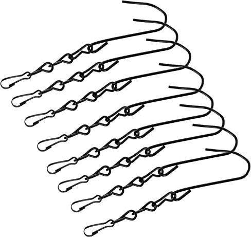 BESPORTBLE 8 Piezas Cadena Colgante para Comedero De Pájaros Maceteros Grandes para Plantas De Exterior Cadenas De Farol De Jardinera Ganchos para Colgar Macetas con Gancho Jaula Metal
