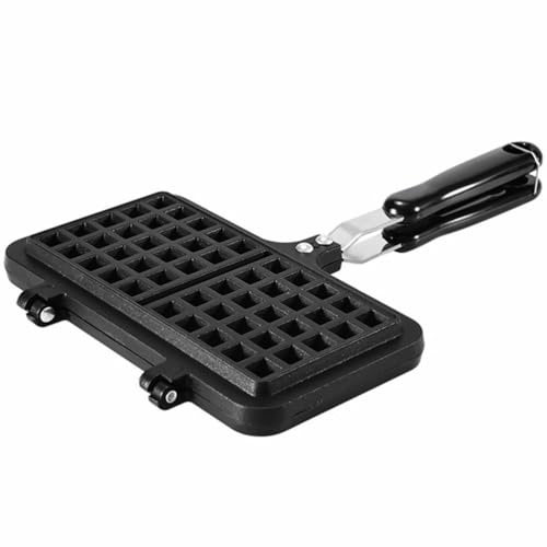 Ciieeo Stampo Per Waffle Creativo in Alluminio Antiadente Design Compatto Per Cucine Ridotte e Camper Per Pancake e Dolci Da Te
