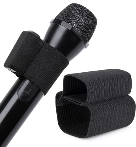 YOUSHARES Manchons Élastiques de Microphone à Main, Elastic Sleeve pour DJI Mic Sans Fil, Enregistrement de Mariage Vlog Live Interview Streaming Réunion Accessoire pour Photographe de Mariage
