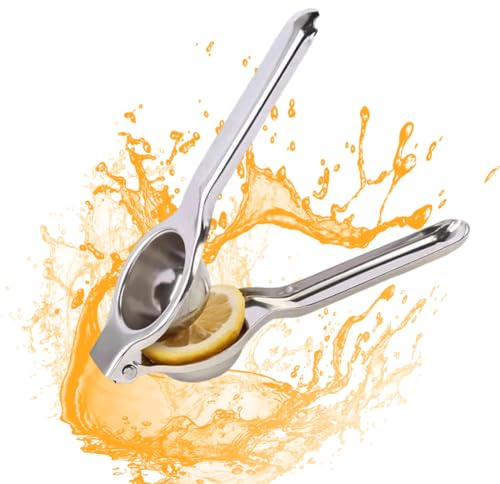 FKWKUW Exprimidor Manual De Cítricos, De Acero Inoxidable, Exprimidor De Limones para Limones, Limas Y Pomelo, Anticorrosivo, Apto para Lavavajillas