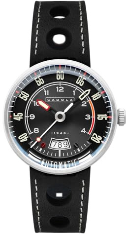 Cadola Orologio automatico da uomo 44mm RPM con cinturino in pelle CD-1055, Viper Nero