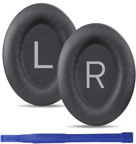 Umvowuxa QC45 Bytbara Örkuddarna För Bose QuietComfort 45 (QC45)/QuietComfort SE (QC SE)/Quiet Comfort Trådlösa Hörlurar, Örkuddarna Med Mjukare Läderprotein Och Skumminne (Grå)